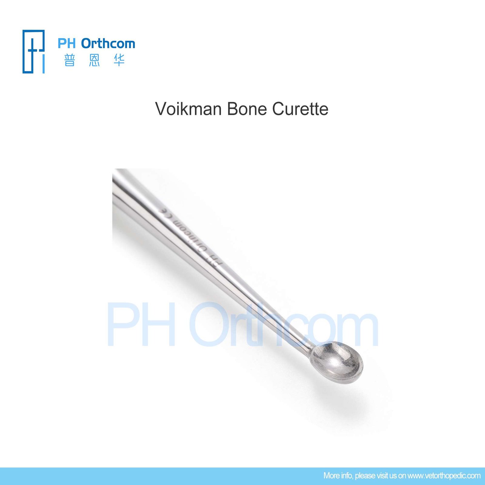 Volkman Bone Curette PH Orthcom Orthopedic Veterinary Orthopaedic