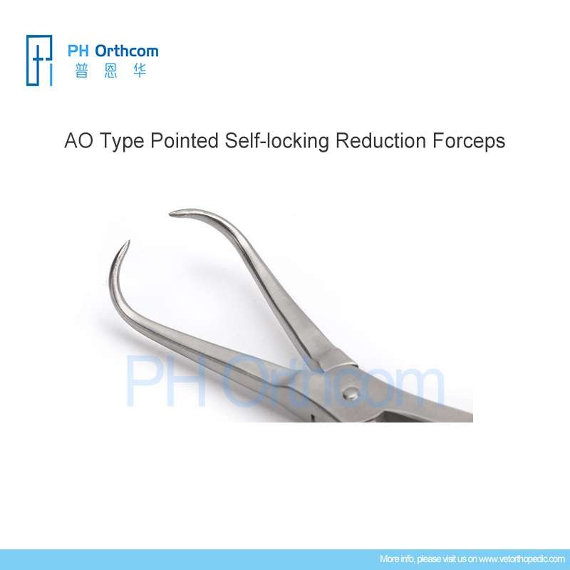 AO Type Pointed Self locking Reduction Forceps PH Orthcom Veterinary AO Type Pointed Self locking Reduction Forceps PH Orthcom Veterinary