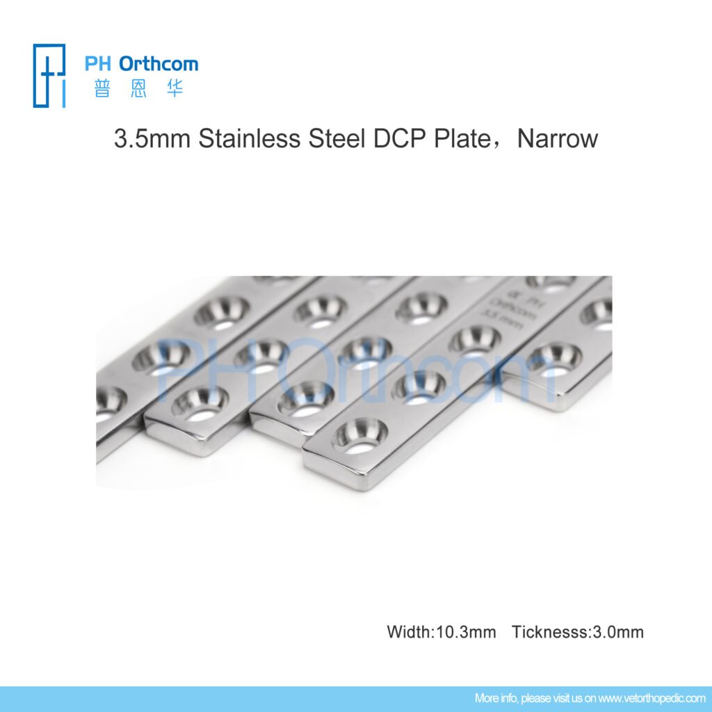 3.5mm Stainless Steel Dynamic Compression Plate (DCP), Narrow, Vet ...