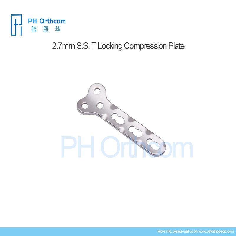 121-004-27330-1, 2.7mm S.S. T Locking Compression Plate
