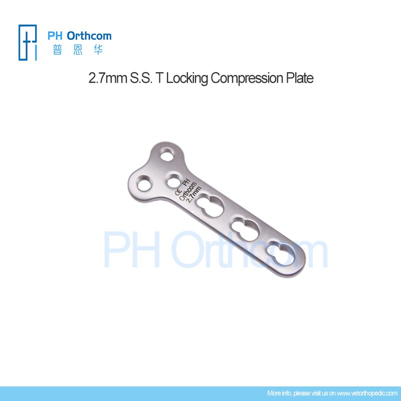 121-004-27330, 2.7mm S.S. T Locking Compression Plate