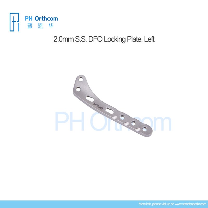 121-007-2034L, 2.0mm DFO Locking Plate Left-1