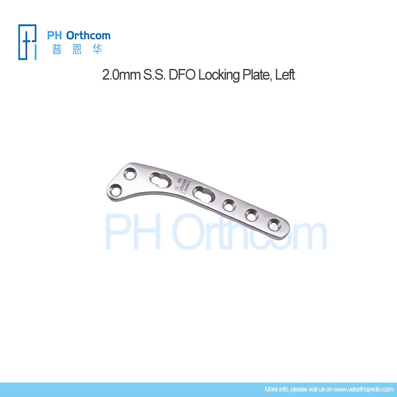121-007-2034L, 2.0mm DFO Locking Plate Left