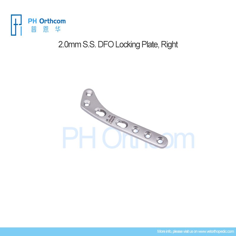 121-007-2034R, 2.0mm DFO Locking Plate Right