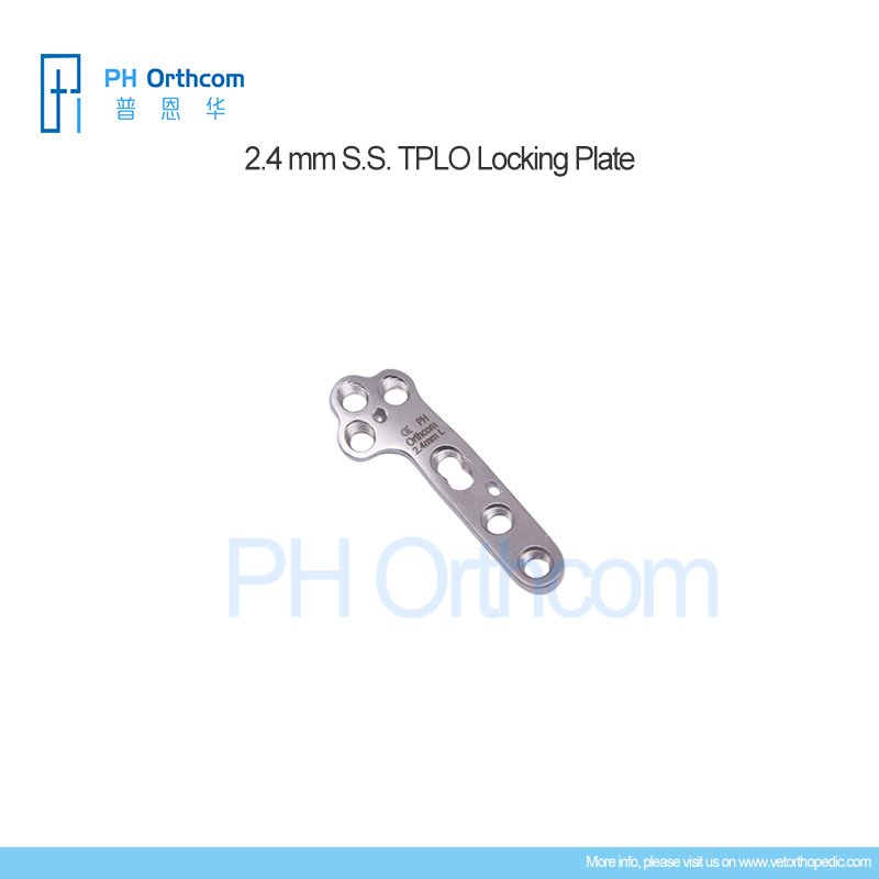 321-103-2433L, 2.4mm TPLO Locking Plate Left